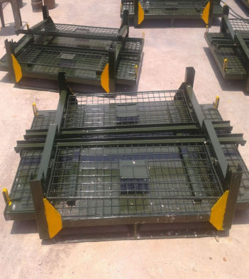 Precision-welded metal frame for heavy load applications
